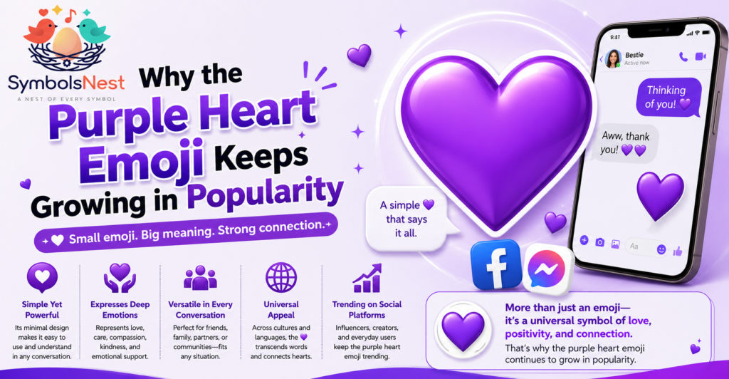 Why the Purple Heart Emoji Keeps Growing in Popularity