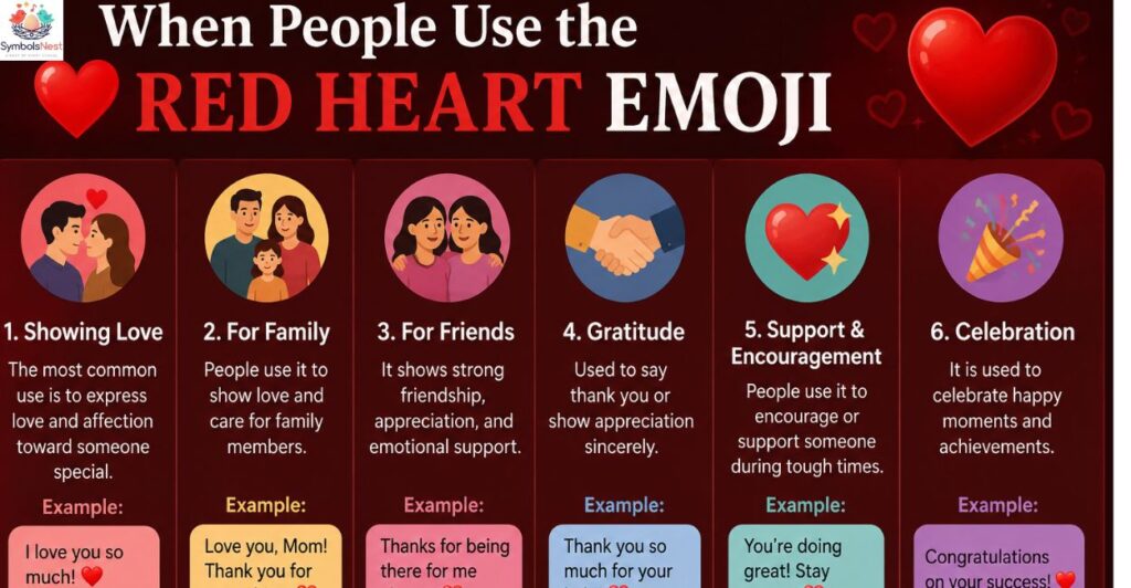 When People Use the ❤️ Red Heart Emoji