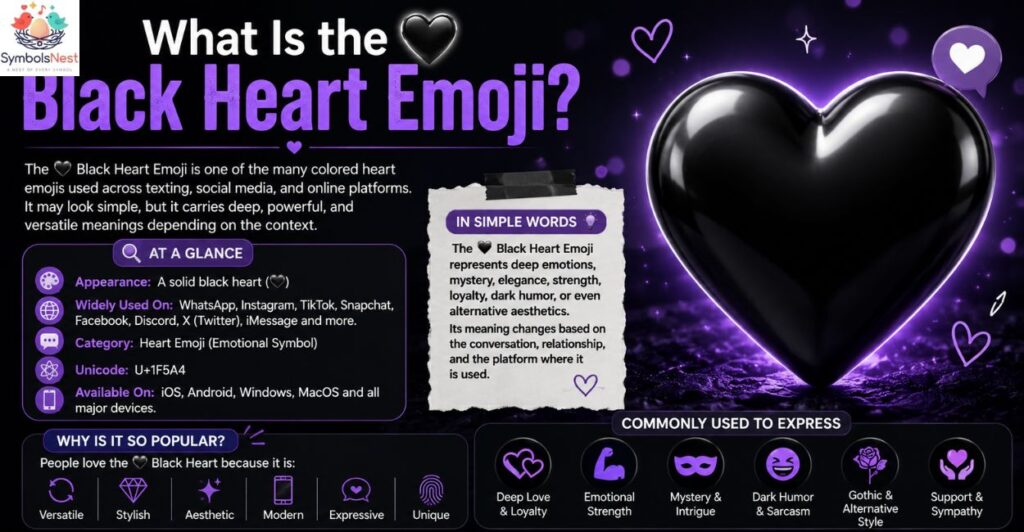 π€ Black Heart Meaning