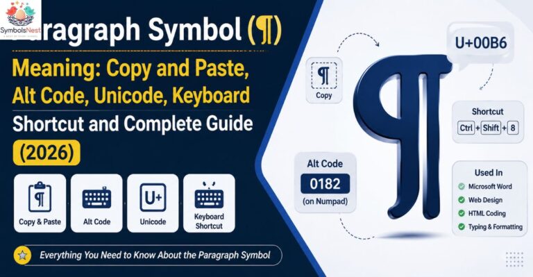 Paragraph Symbol (¶) Meaning
