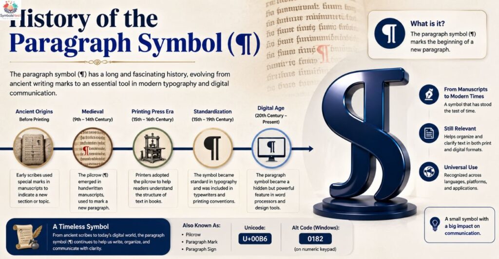 History of the Paragraph Symbol