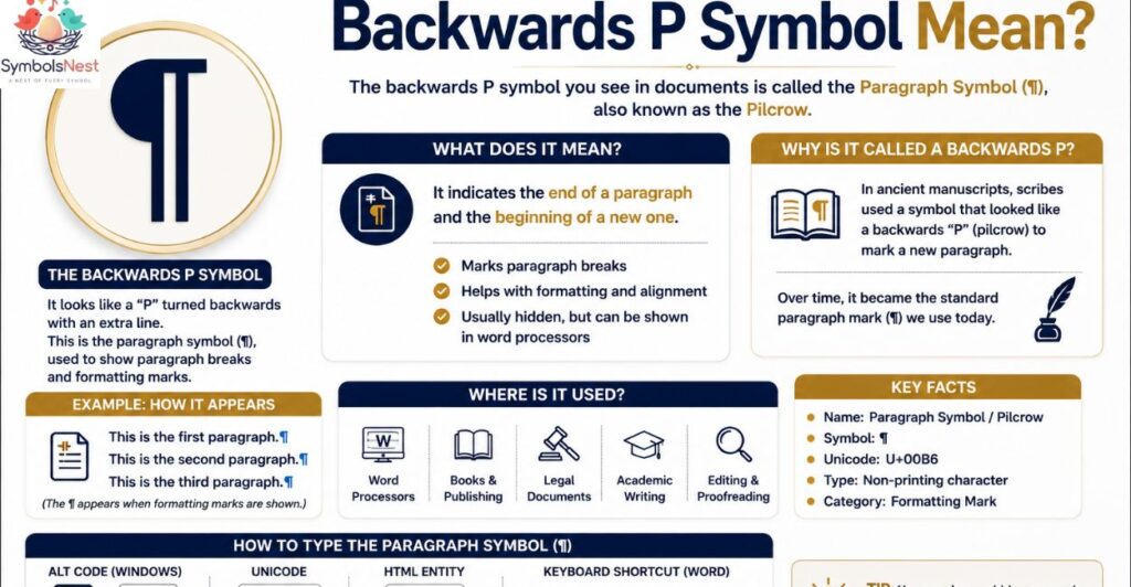 What Does the Backwards P Symbol Mean?
