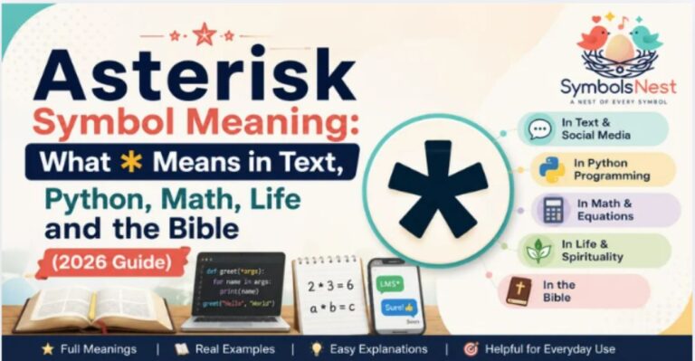 Asterisk Symbol Meaning: