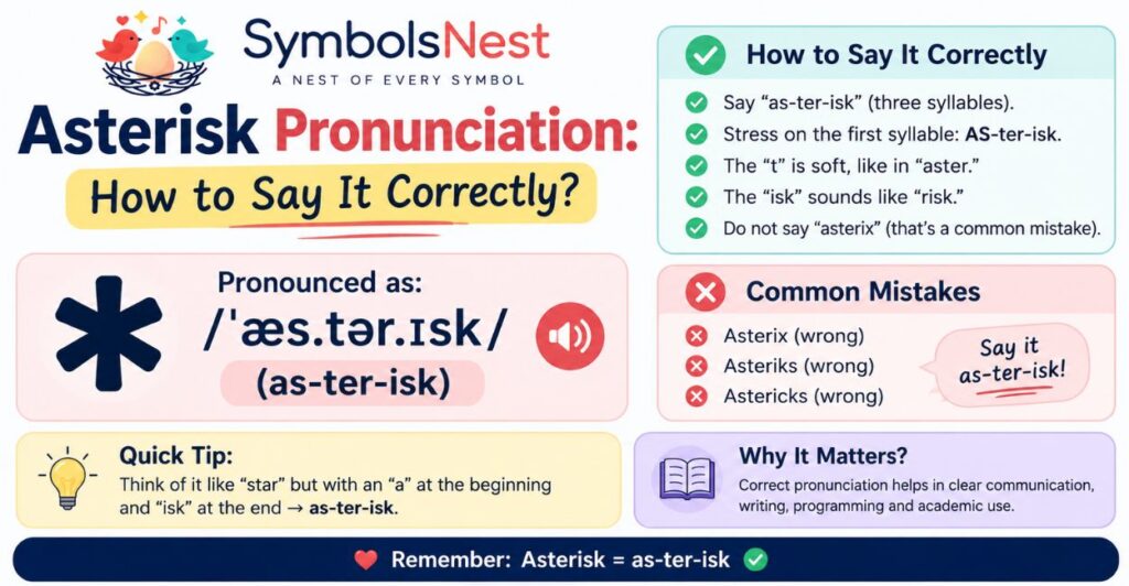 Asterisk Pronunciation: How to Say It Correctly?