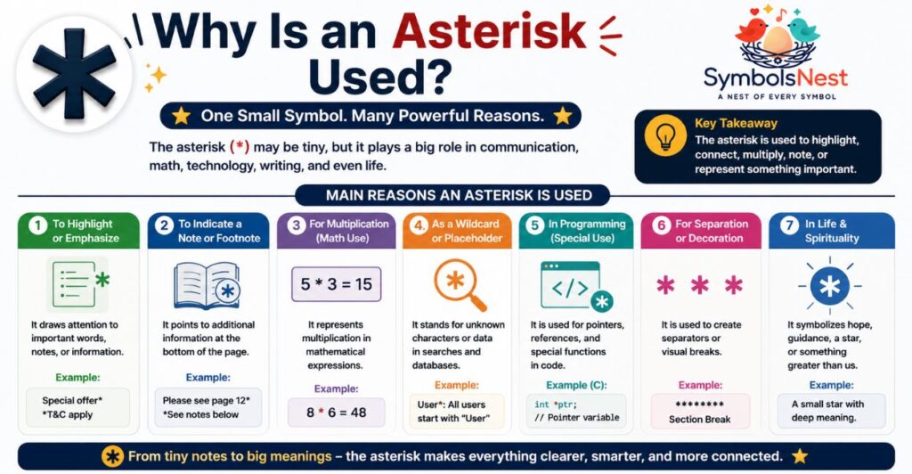 Why Is an Asterisk Used?