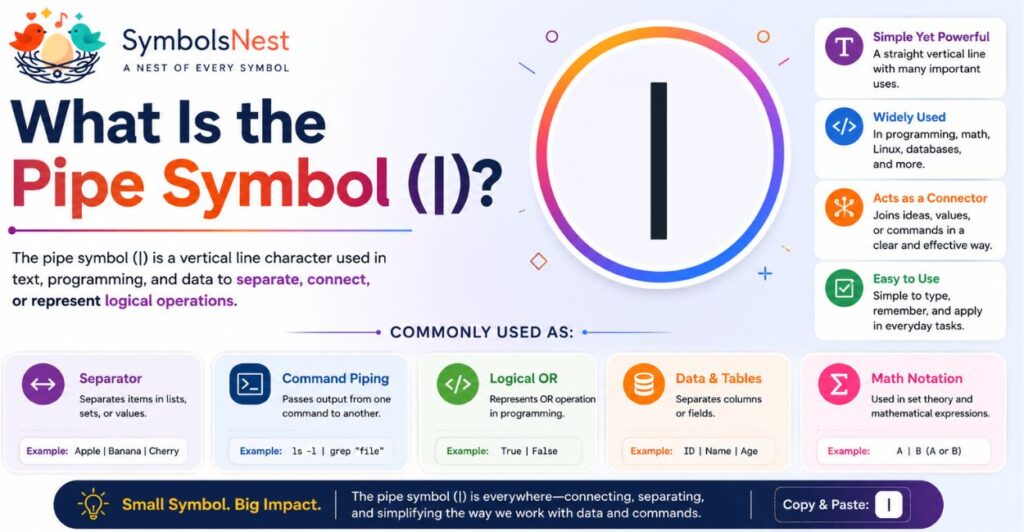 📖 What Is the Pipe Symbol (|)?