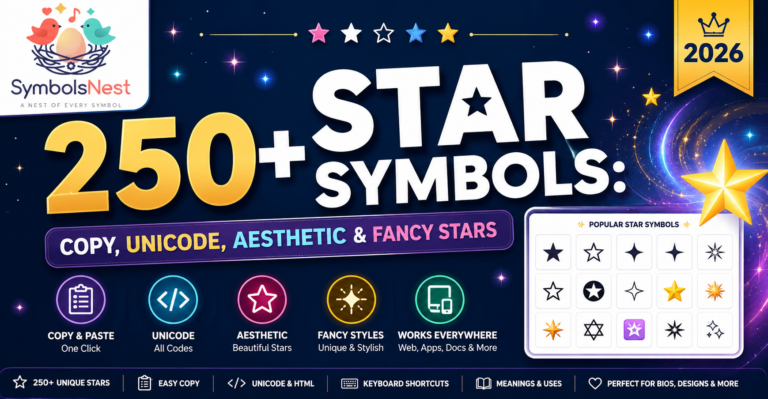250+ Star Symbols: Copy, Unicode