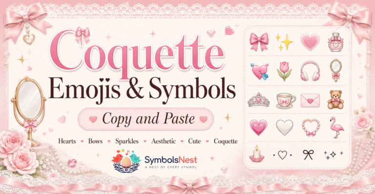 Coquette Emojis & Symbols Copy and Paste