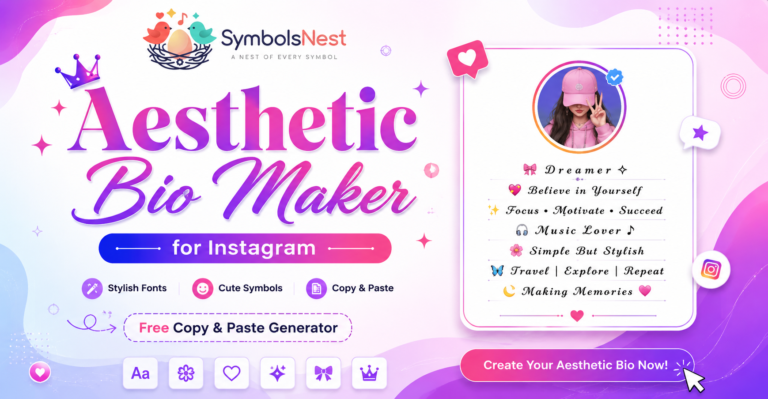 Aesthetic Bio Maker for Instagram