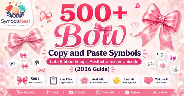 500+ Bow Copy and Paste Symbols 🎀
