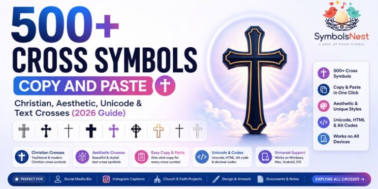500+ Cross Symbols Copy and Paste ✝