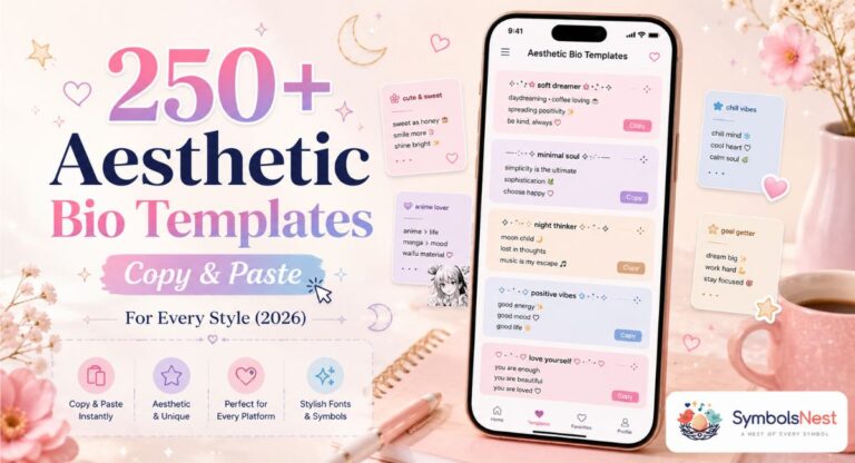 250+ Aesthetic Bio Templates: Copy and Paste