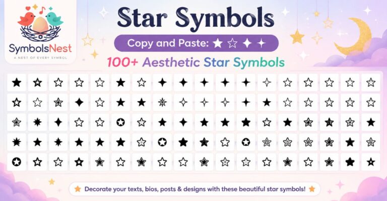 Star Symbols Copy and Paste