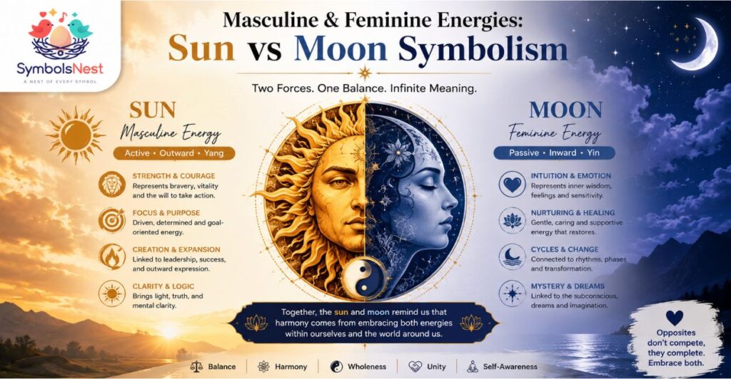 Masculine & Feminine Energies: Sun vs Moon Symbolism