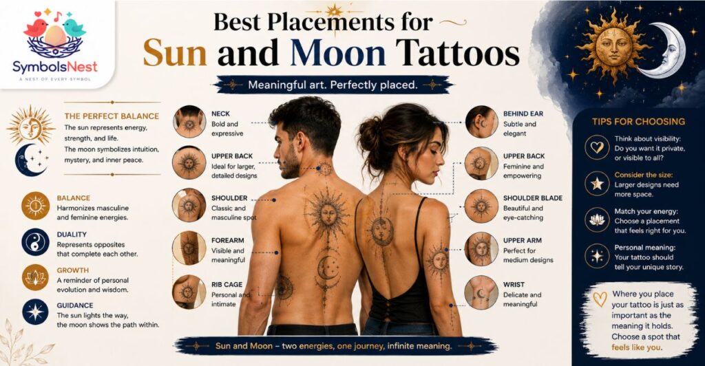 Best Placements for Sun and Moon Tattoos