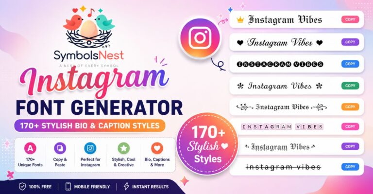  Instagram Font Generator