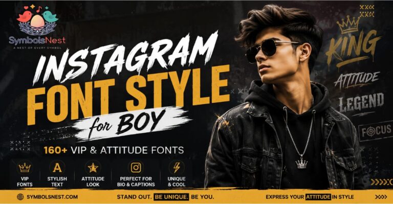 Instagram Font Style for Boy
