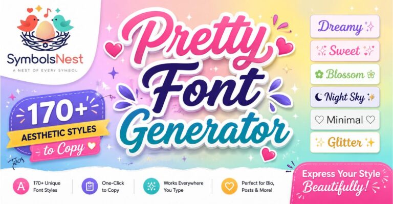 Pretty Font Generator