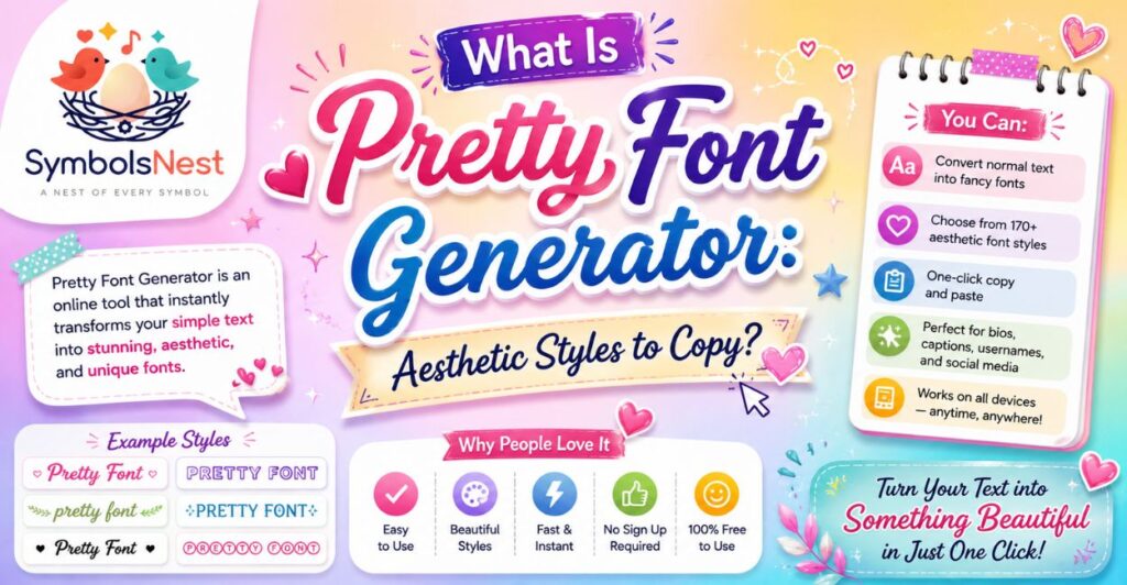 What Is Pretty Font Generator: Aesthetic Styles to Copy?