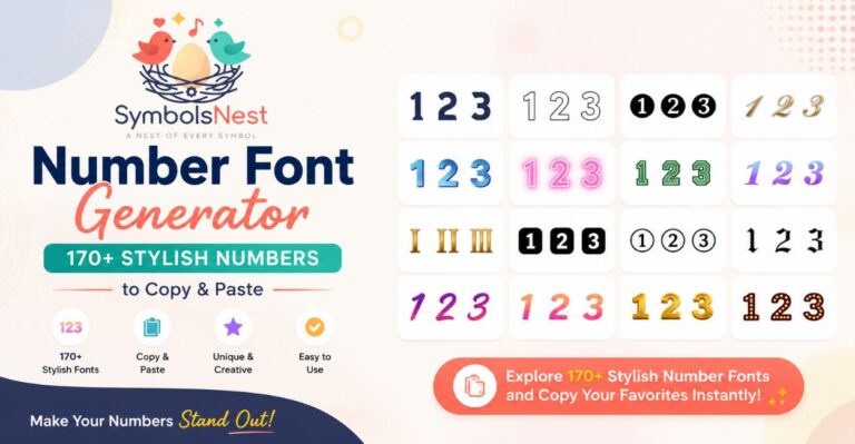 Number Font Generator