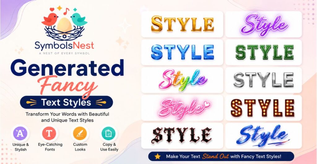 Generated Fancy Text Styles