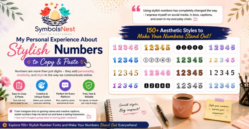 My Personal Experience About Stylish Numbers to Copy & Paste