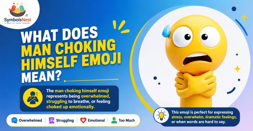 What Does the Man Choking Himself Emoji Mean?