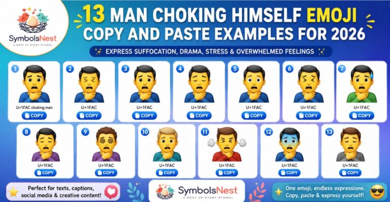 13 Man Choking Himself Emoji