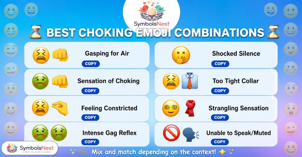 How to Use the Man Choking Himself Emoji?