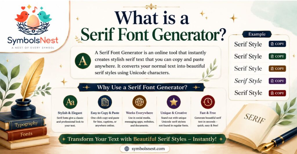 What is a Serif Font Generator?