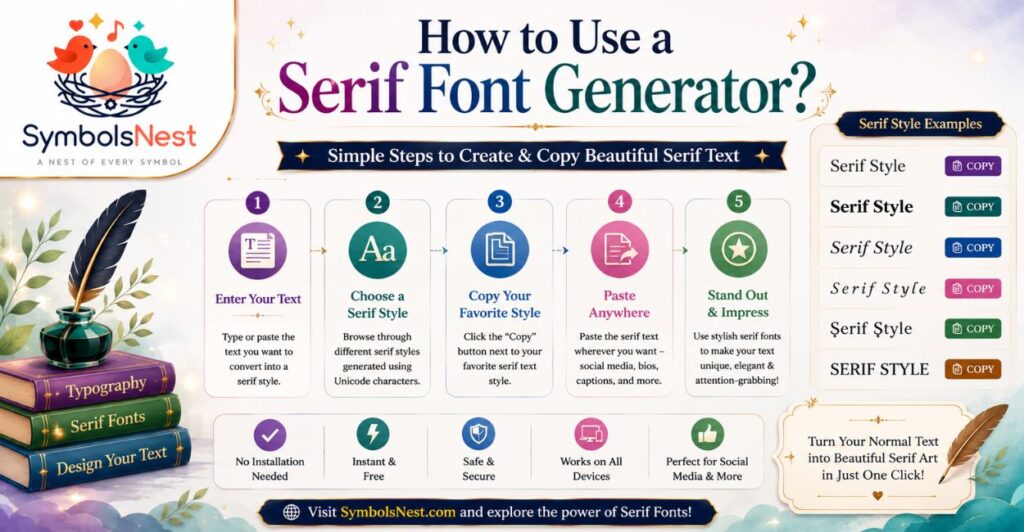 How to Use a Serif Font Generator?