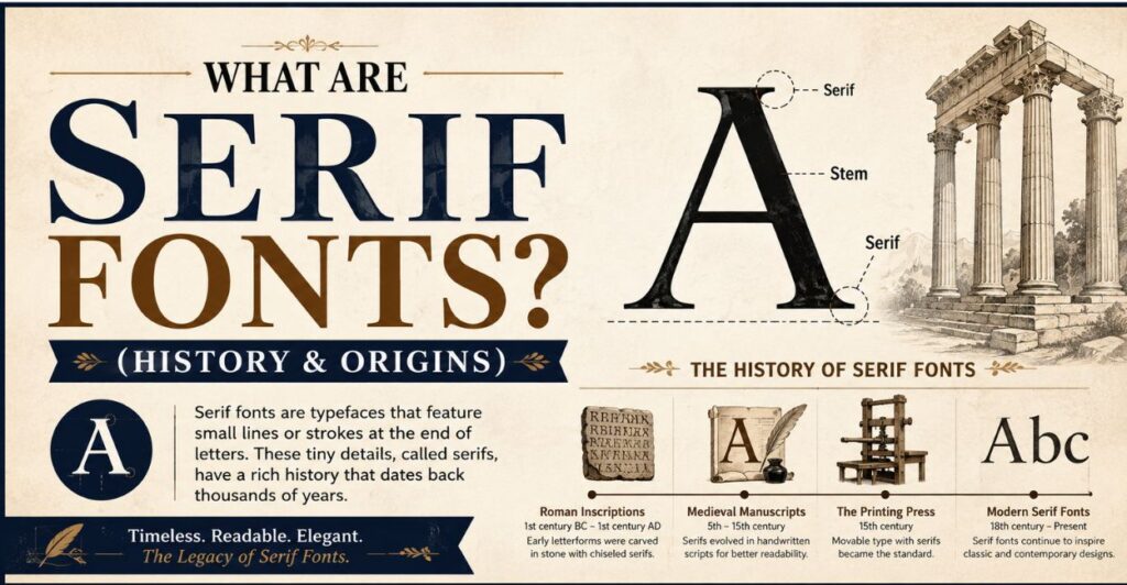 What Are Serif Fonts? (History & Origins)