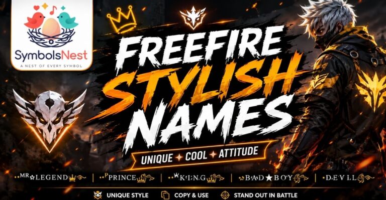 FreeFire Stylish Names