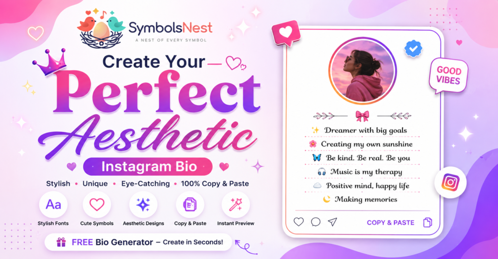 Create Your Perfect Aesthetic Instagram Bio