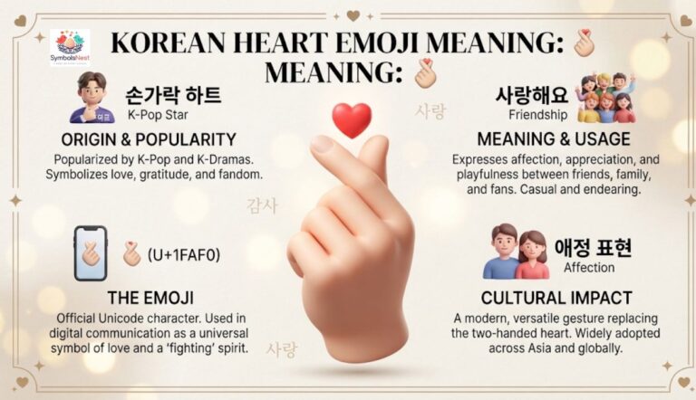 Korean Heart Emoji 🫰