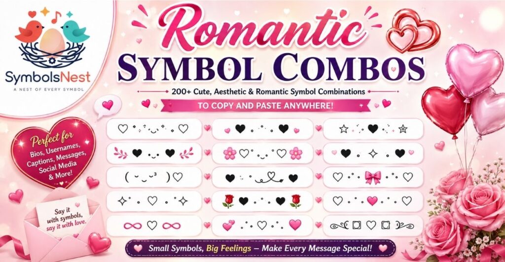 Romantic Symbol Combos