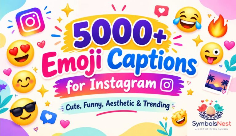 5000+ Emoji Captions for Instagram