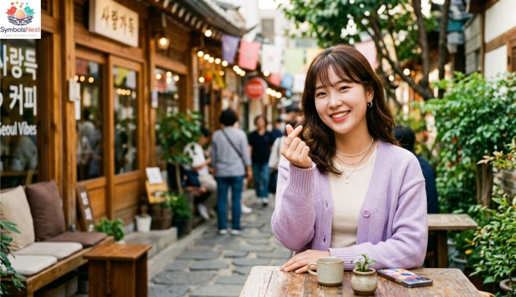 Korean Finger Heart Copy and Paste
