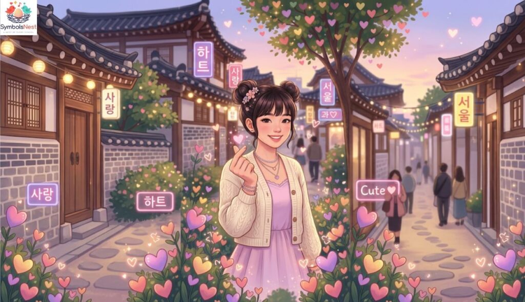 Cute Korean Heart Symbol Combinations