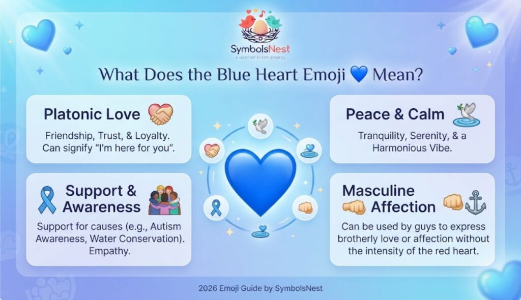 What Does the Blue Heart Emoji ๐ Mean?