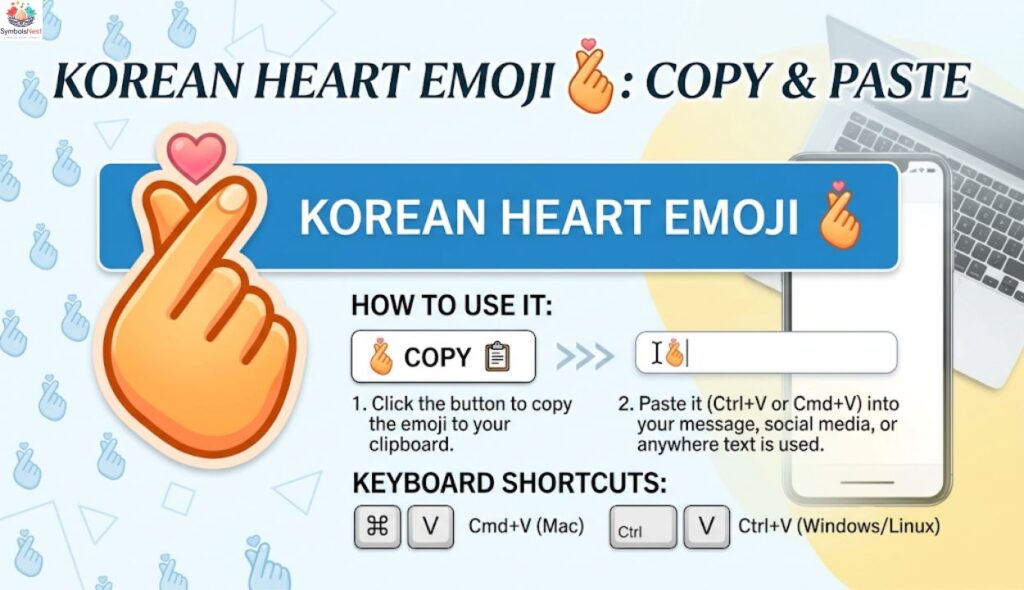 Korean Heart Emoji ๐ซฐ: Copy and Paste