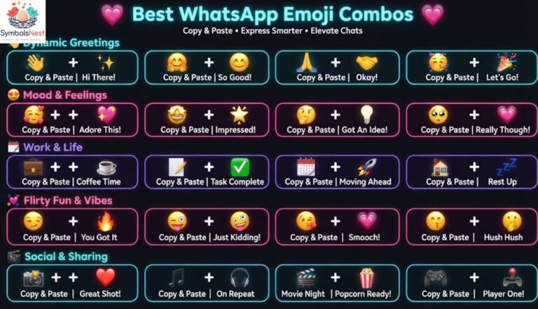 Emoji Combo 💖 Copy and Paste Ideas