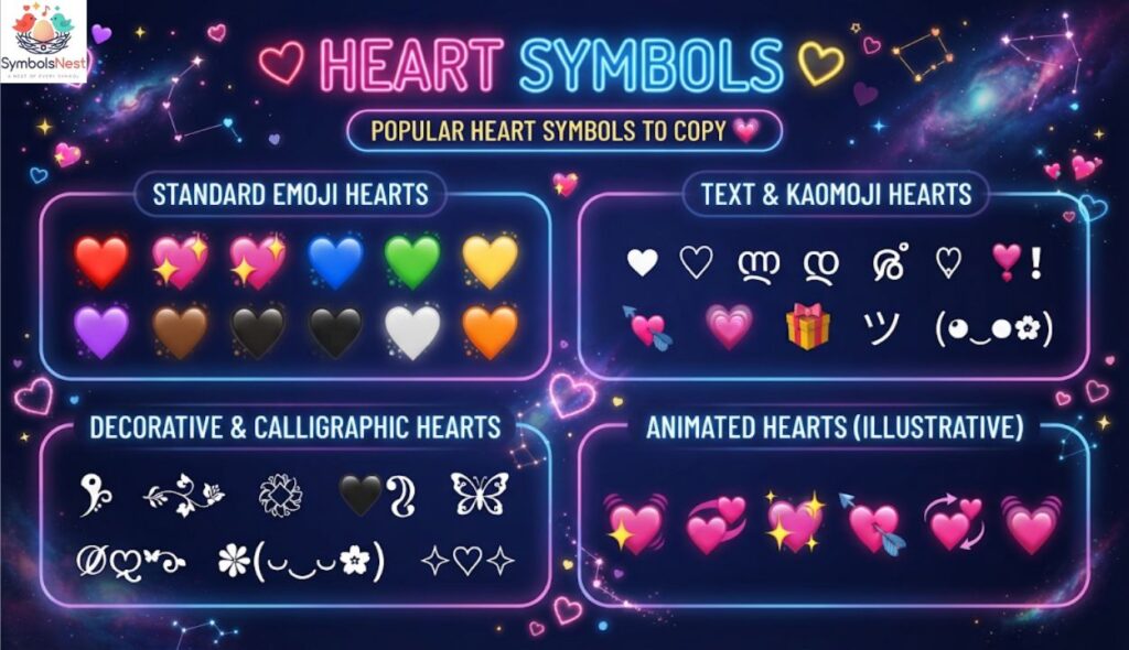 About Heart Symbols ♡