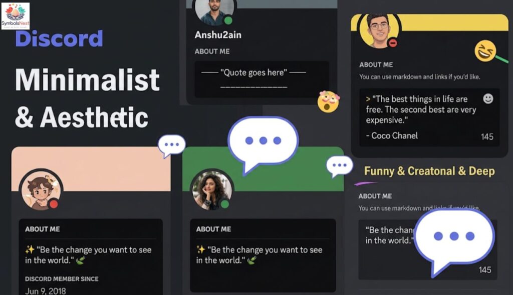 Discord Bio Template Quote 💬