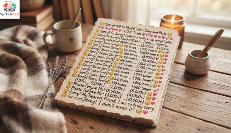 ๐ Sorry 100 to 10,000 Times Copy and Paste