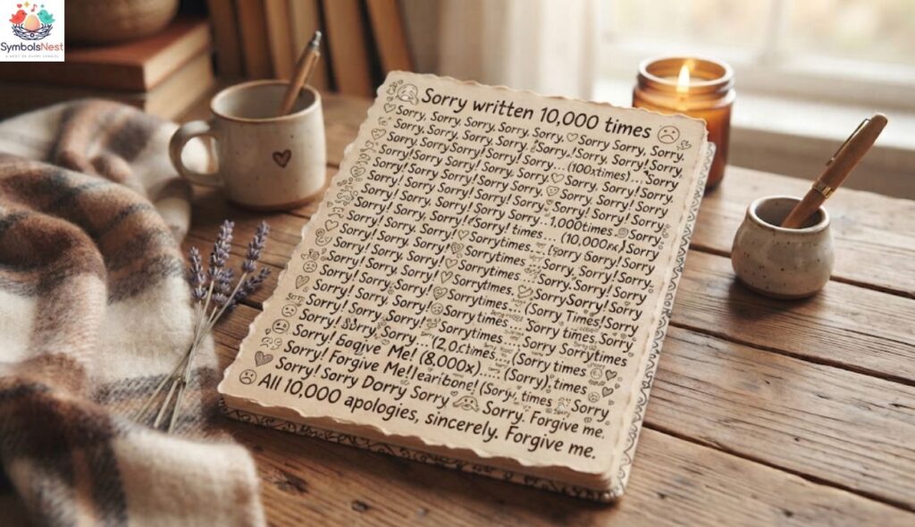 ๐ Sorry written 10,000 times copy and paste