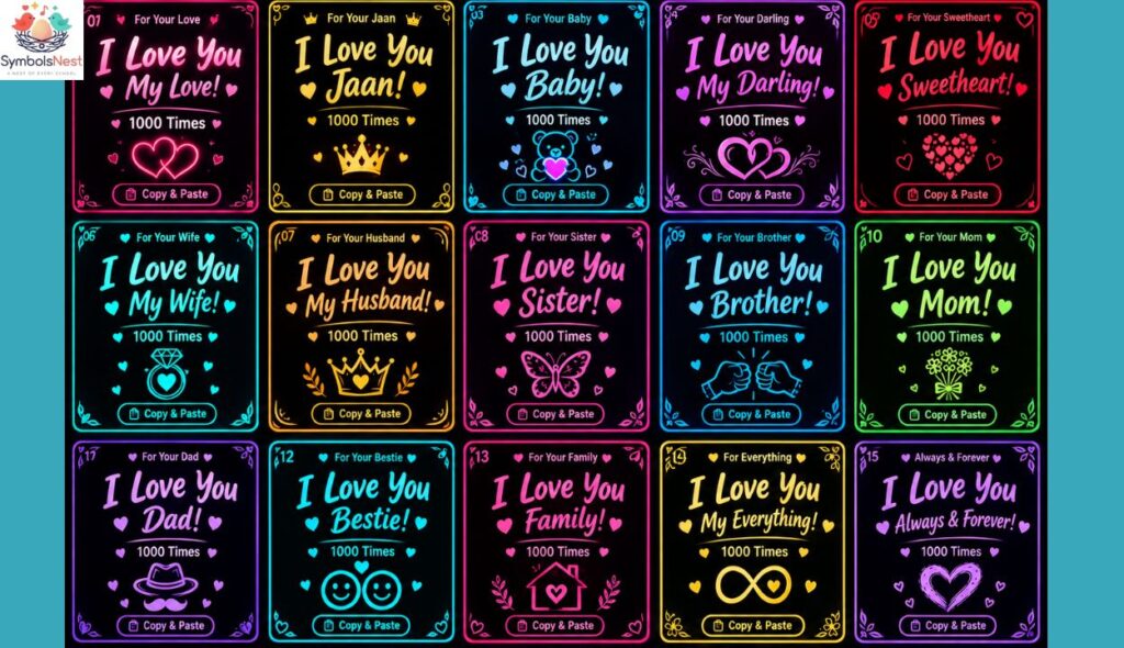 💯 I Love You 1000 Times — Why the Count Actually Matters