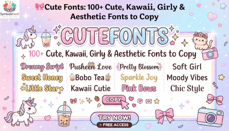 Cute Fonts: 100+ Cute, Kawaii, Girly & Aesthetic Fonts