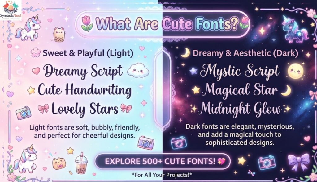 ๐ท What Are Cute Fonts?