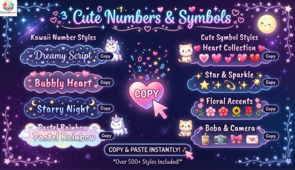 ๐ข Cute Numbers & Symbols